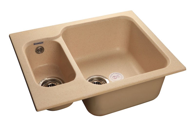Кухонная мойка (мраморная) GranFest STANDART GF-S 615 К (Россия)