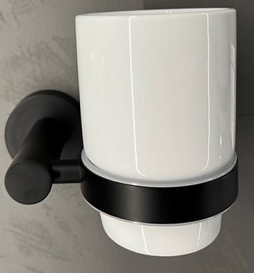 AK101MB Стакан стекло с держателем INFATTI (405143)