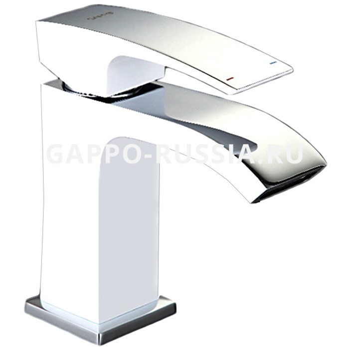 Смеситель для раковины Gappo G1007-8 белый/хром
