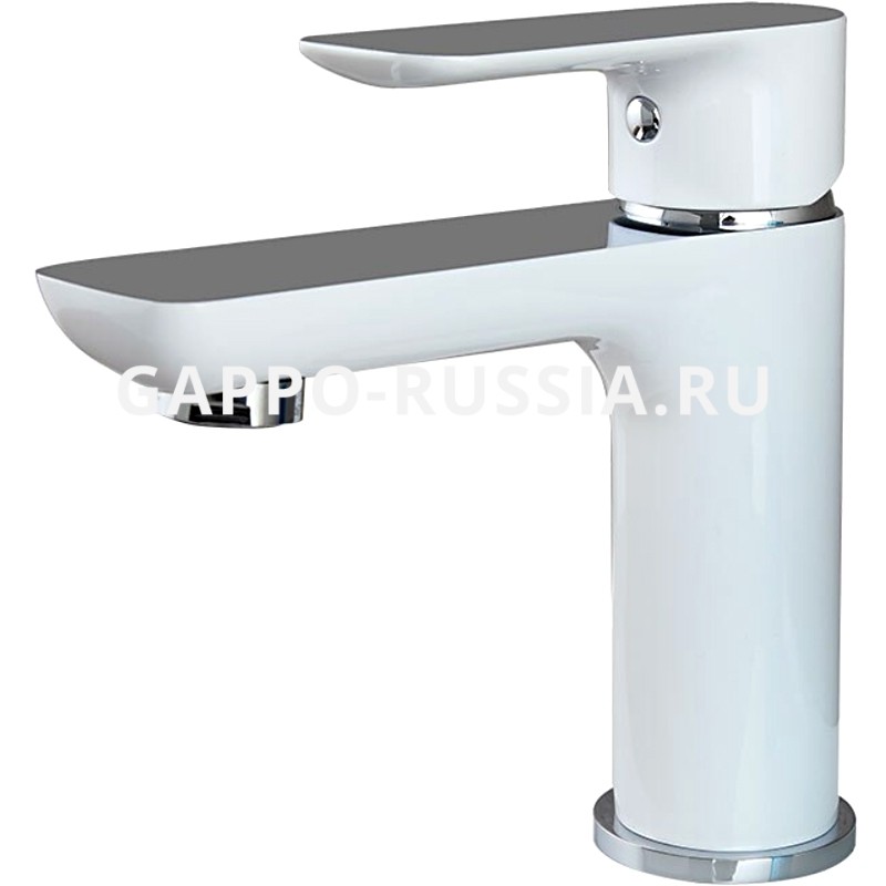 Cмеситель для раковины Gappo G1048 Хром/Белый
