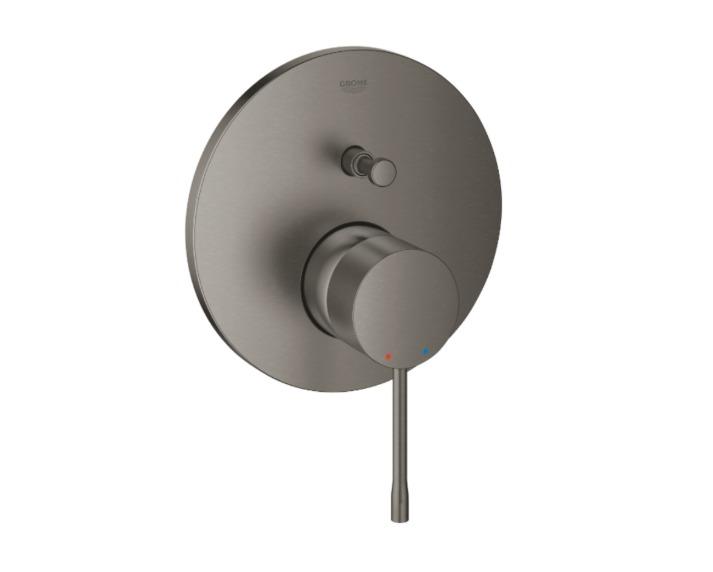 24167AL1 Внешняя часть смесителя для ванны GROHE Essence, 2 положения, темный графит матовый