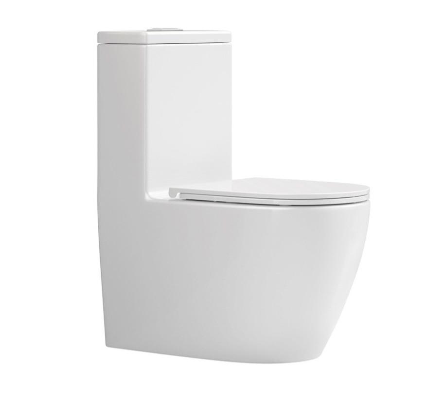 Унитаз монолитный SANITECO SA-3073 белый 690X360X835