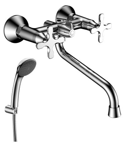 Смеситель универсальный с круглым поворотным изливом LEMARK LM 5751 C DUETTO (Чехия)