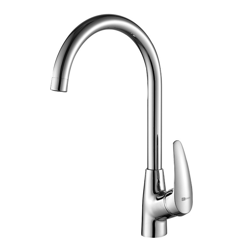 LINARA Смеситель для кухни с высоким поворотным изливом, хром LM 0405 C (Чехия)