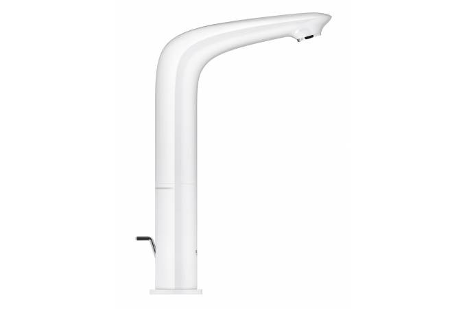 Смеситель для раковины GROHE Eurostyle new с донным клапаном и высоким изливом, белая луна 23569LS3