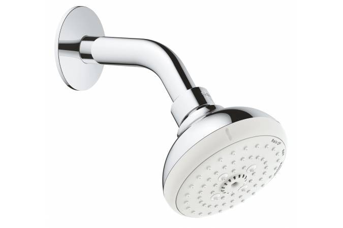 Верхний душ GROHE New Tempesta 100 III с душевым кронштейном, хром 26088001