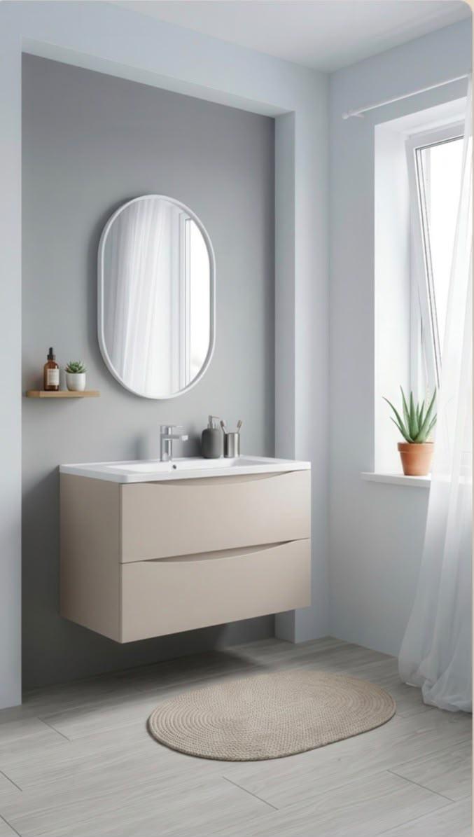 Тумба подвесная Rein Toscana Cashmere 80, 2 ящика под умывальник TOS-W80-CS
