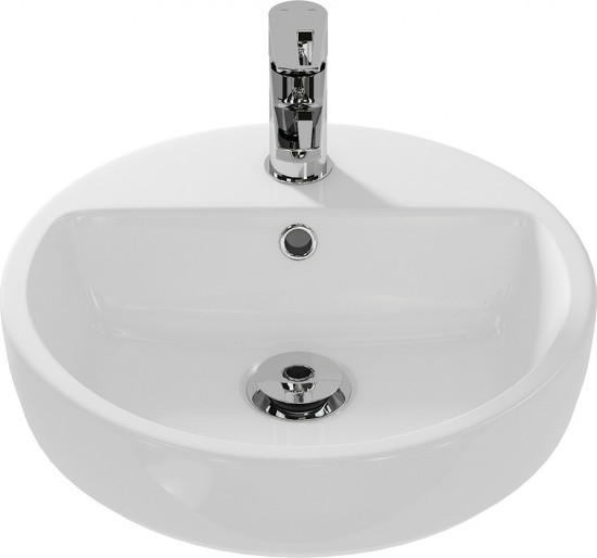 Раковина накладная Caspia 44 RINGl CERSANIT UM-CAS44/1-R (Польша)