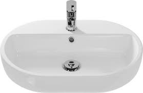 Раковина встраиваемая на столешницу Caspia 60 Oval CERSANIT S-UM-CAS60/1 O-w (Польша)