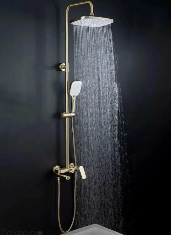 Душевая стойка GAPPO G2448-3 Золотой Сатин