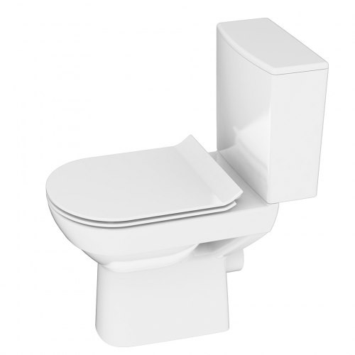 Унитаз напольный (безободковый) CERSANIT KO-CIT011-3-5-COn-S-DL CITY CLEAN ON (Польша)