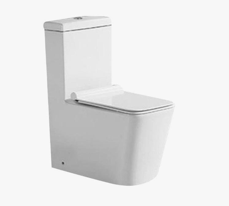 Унитаз монолитный  SANITECO SA-3074 белый 690X360X835