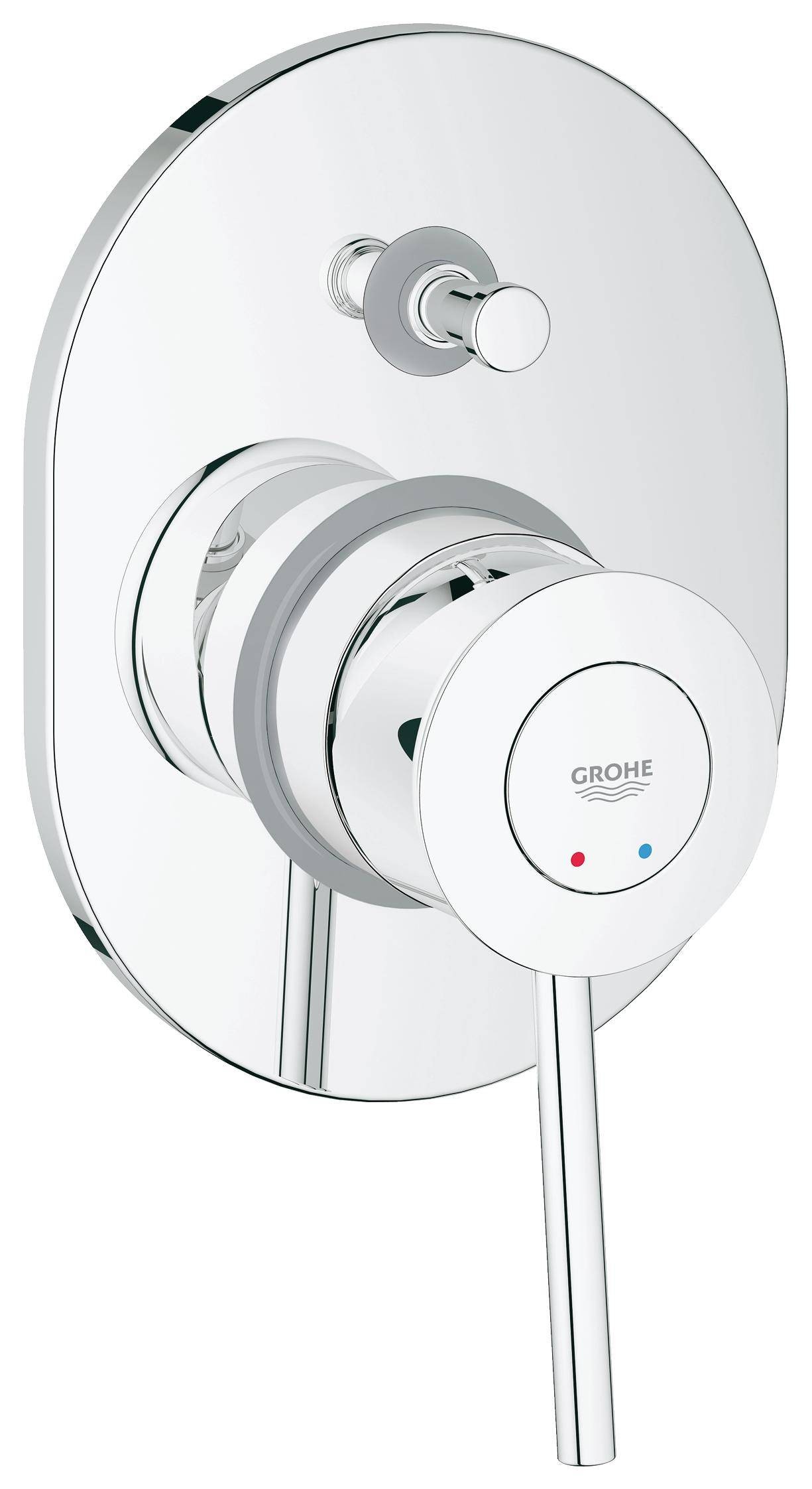 Смеситель для ванны GROHE BauClassic (внешняя и встраиваемая части), хром 29047000