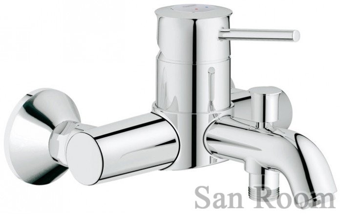 Смеситель для ванны GROHE BauClassic, хром 32865000