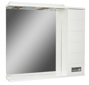Зеркало-шкаф, правый Домино Cube - 75, артикул DC5009HZ (Россия)