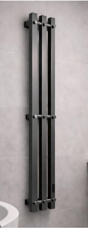 Полотенцесушитель электрический Rein Trio Cube-Graphite 1200*150 мм