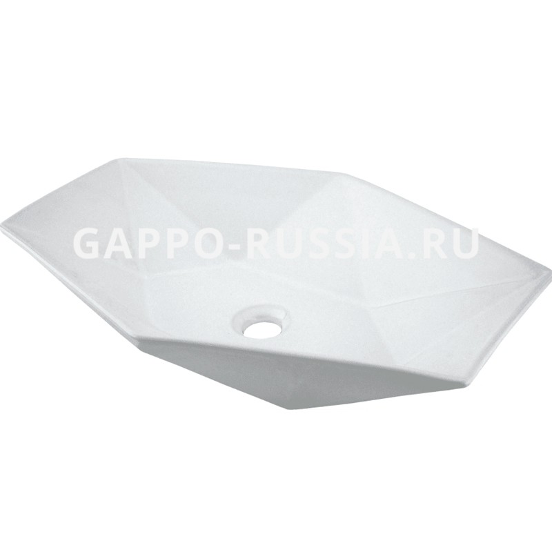 Раковина накладная без перелива GAPPO GT-504 (Россия)