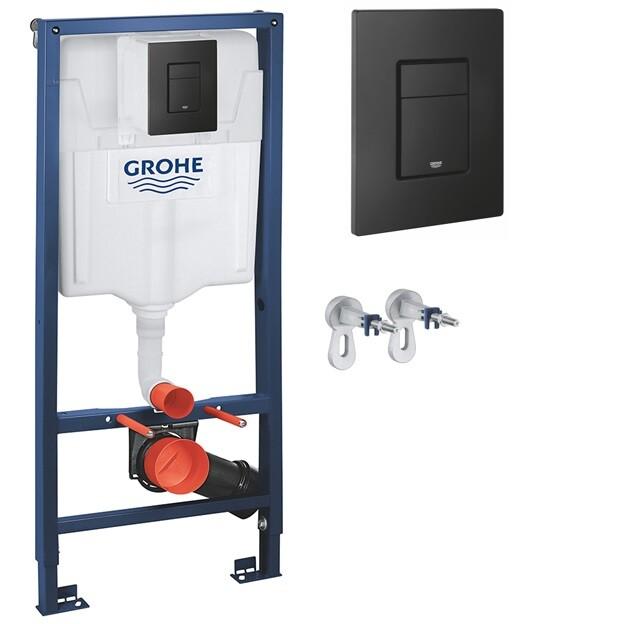Инсталляция Grohe Rapid SL клавиша черный матовый 38528001 + 38732KF0