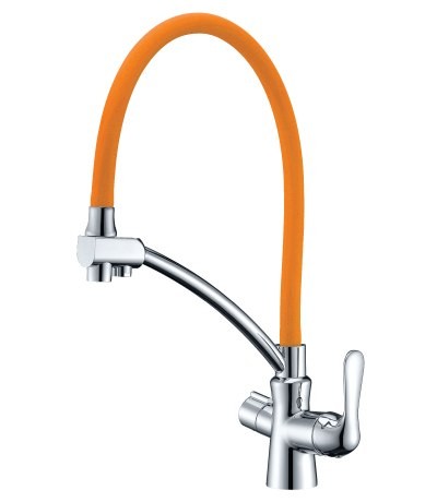 Смеситель для кухни с подключением к фильтру с питьевой водой LEMARK LM 3070 C-Orange COMFORT (Чехия)