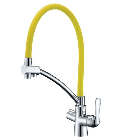Смеситель для кухни с подключением к фильтру с питьевой водой LEMARK LM 3070 C-Yellow COMFORT (Чехия)