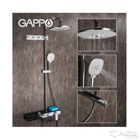 Душевая стойка Gappo G 2468 со смесителем