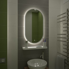 Зеркало Prime White Led