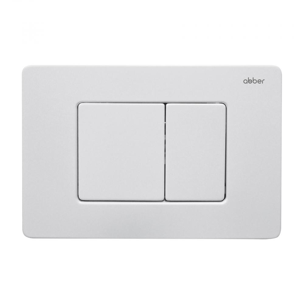 Кнопка смыва ABBER AC 0120 MW белая матовая