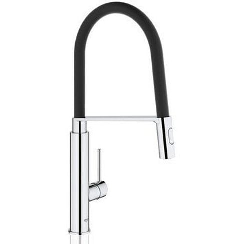 Смеситель для кухни GROHE 31491000 Concetto Professional с гибким изливом BLACK