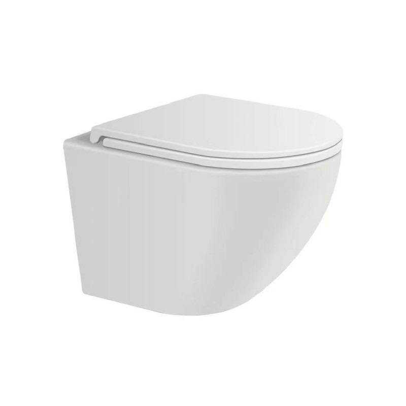Унитаз подвесной SANITECO 101, Rimless, безободковый 490x360x320 мм