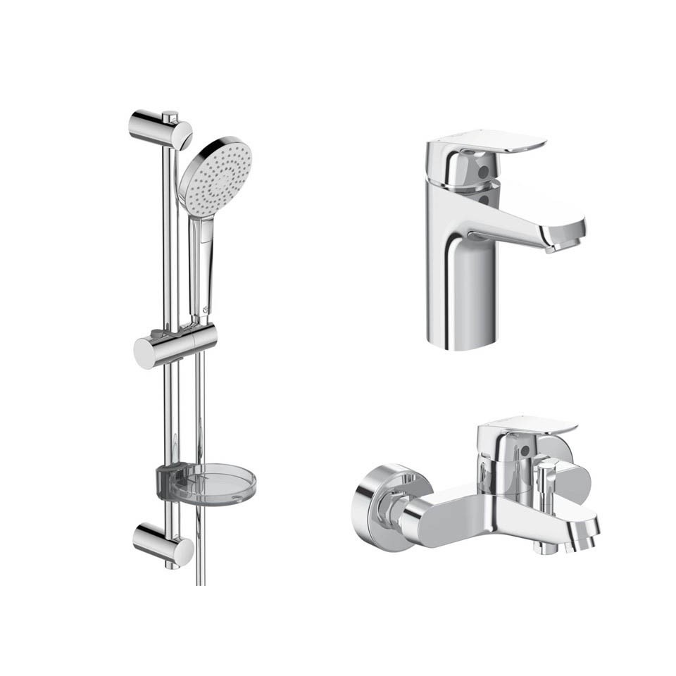 НАБОР ДЛЯ ВАННЫ IDEAL STANDARD SET CERAFLEX BD 001 AA ХРОМ, 3 В 1
