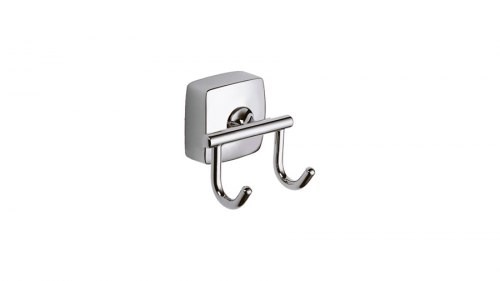 Крючок двойной для ванной комнаты FIXSEN KVADRO FX-61305B (ЧЕХИЯ)
