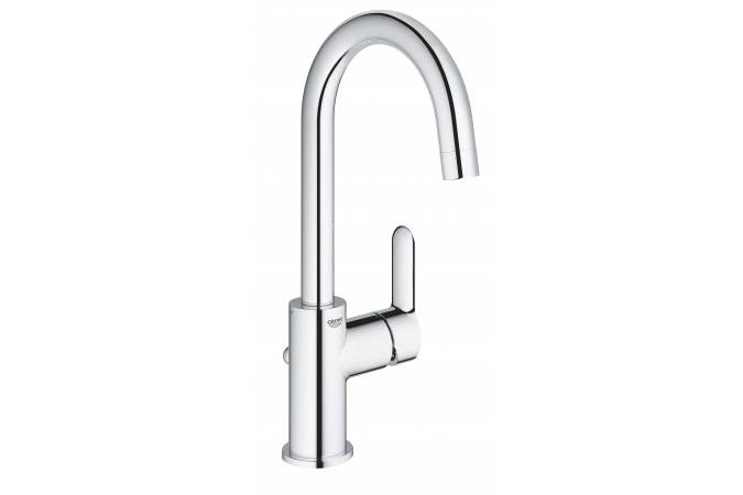 Смеситель для раковины GROHE BauEdge с донным клапаном, L-Size, хром 23760000