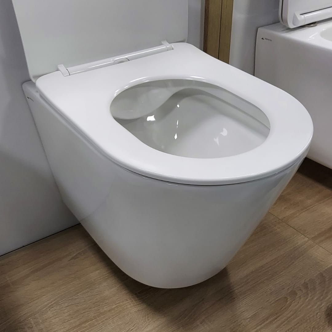 Cefalu W Унитаз с сидением (Soft Close-SLIMSEAT) подвесной с Rimless (402101)