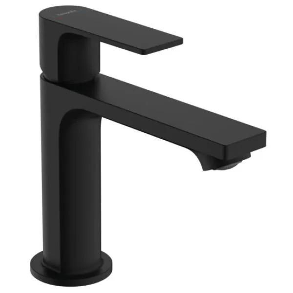 Смеситель для раковины 110, с донным клапаном, черный Hansgrohe Rebris E 72557670