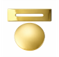 Сменные декоративные элементы слив-перелива для ванны REIN Gold/ Золото