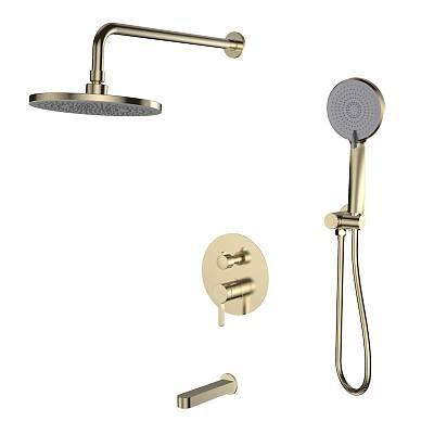 Душевая система со смесителем для ванны, встраиваемая, золото ESKO Sochi 7in1SCGold