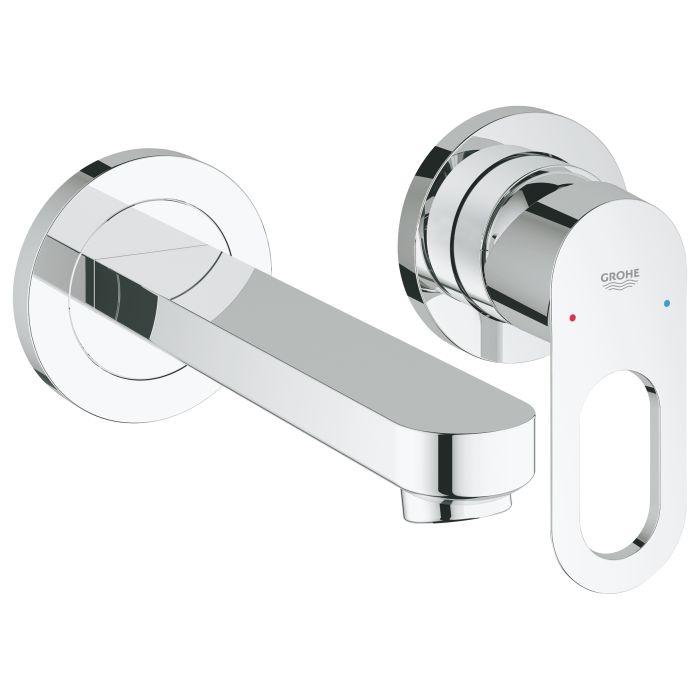 Смеситель GROHE BauLoop для раковины на 2 отверстия, настенный монтаж, хром
