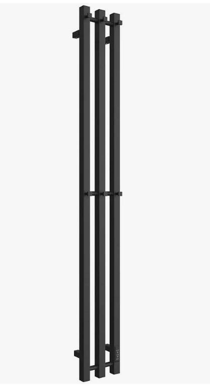 Полотенцесушитель электрический Rein Trio Cube-Matte Black 1200*150 мм